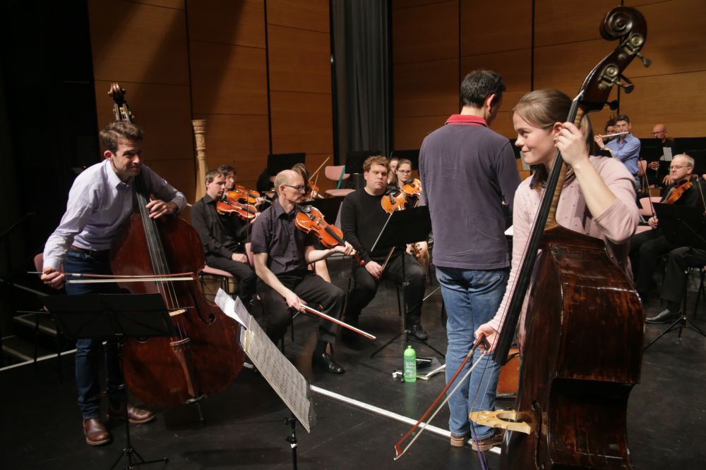 Bild einer Probe zum Konzerts